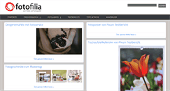 Desktop Screenshot of fotofilia.de